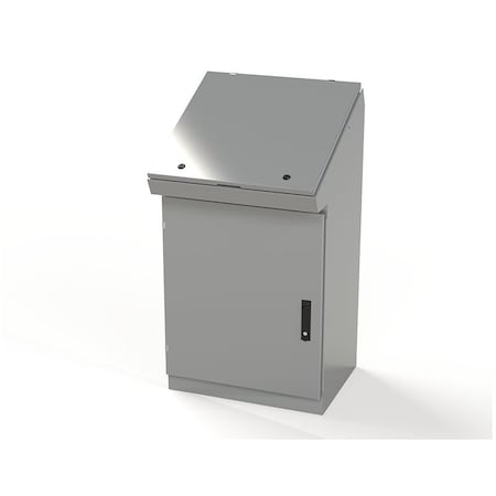 Saginaw Control & Engineering 1/4 Turn Latch, 3 Point Latch with Keyed Handle Electrical Enclosures, 46-1/4 in H, 18-1/2 in D SCE-462519SDC